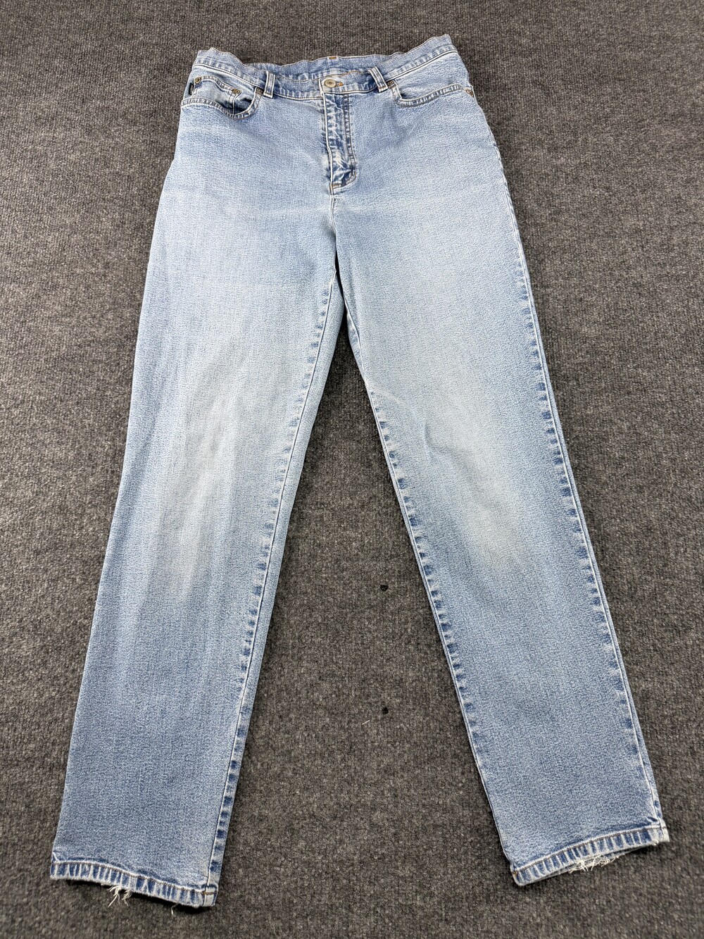 Lauren Jeans Co. Jeans Womens 8 Blue Light Wash High Rise Straight Denim Pants